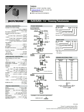 RJR26FP105R Datasheet PDF Bourns, Inc