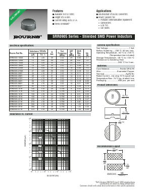 SRR0905-221K Datasheet PDF Bourns, Inc