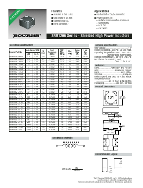 SRR1206 Datasheet PDF Bourns, Inc