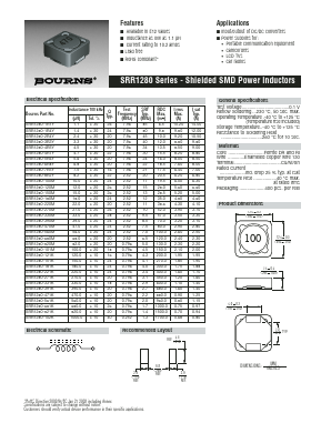 SRR1280 Datasheet PDF Bourns, Inc