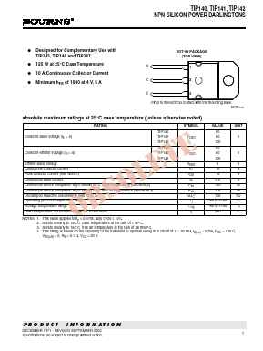 TIP141-S Datasheet PDF Bourns, Inc