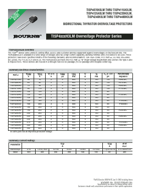 TISP4350H3LMR Datasheet PDF Bourns, Inc