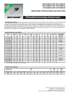 TISP4350M3LMR-S Datasheet PDF Bourns, Inc