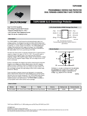 TISP61089M Datasheet PDF Bourns, Inc