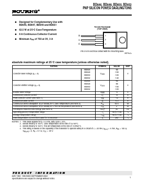 BD652 Datasheet PDF Bourns, Inc