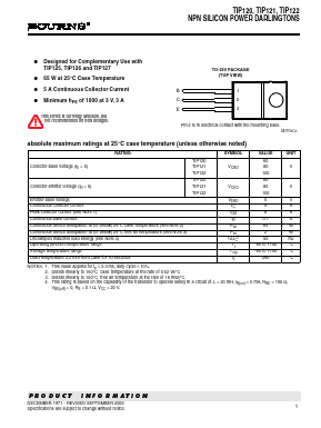 TIP122-S Datasheet PDF Bourns, Inc