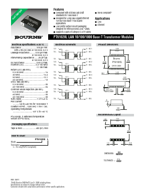 PT61020EL Datasheet PDF Bourns, Inc