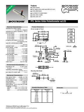 PTL45-10R0-504B2 Datasheet PDF Bourns, Inc