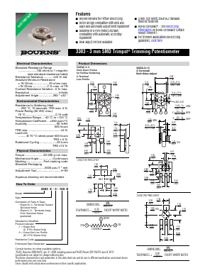 3303X-3-503E Datasheet PDF Bourns, Inc