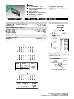 4606H-702-682/123L Datasheet PDF Bourns, Inc