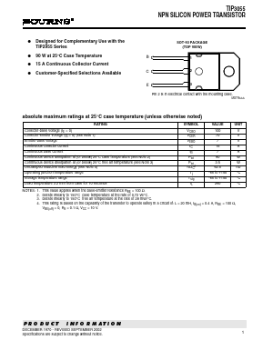 TIP3055 Datasheet PDF Bourns, Inc