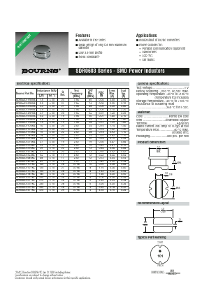 SDR0603-470KL Datasheet PDF Bourns, Inc