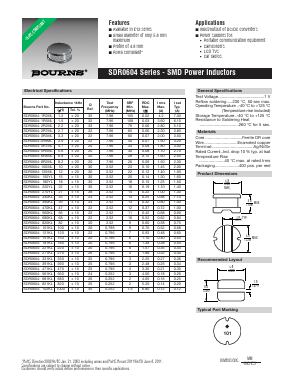 SDR0604-471KL Datasheet PDF Bourns, Inc