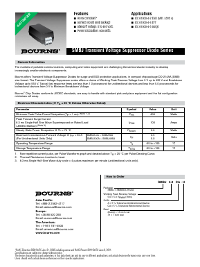 SMBJ24CA-H Datasheet PDF Bourns, Inc