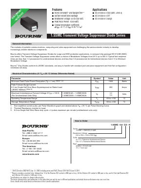 1.5SMC18A Datasheet PDF Bourns, Inc