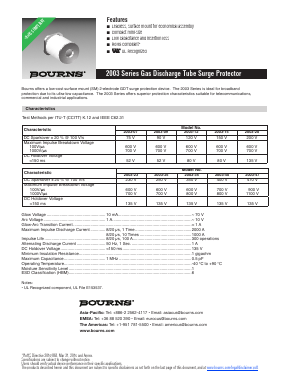 2003-25 Datasheet PDF Bourns, Inc