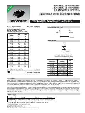 TISP4070M3BJR-S Datasheet PDF Bourns, Inc