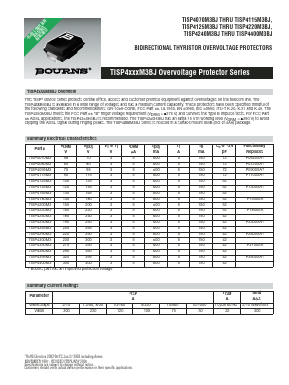 TISP4070M3BJR-S Datasheet PDF Bourns, Inc
