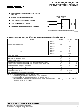 BD744A Datasheet PDF Bourns, Inc