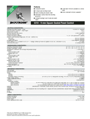 3310C-106-503 Datasheet PDF Bourns, Inc
