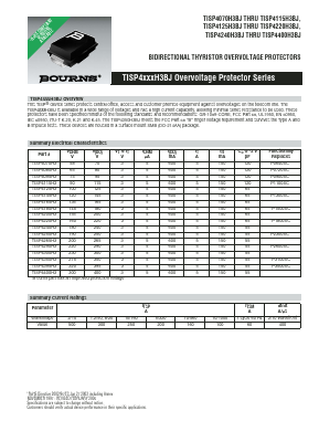 TISP4070H3BJR Datasheet PDF Bourns, Inc