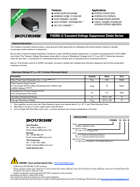 P4SMA62A-Q Datasheet PDF Bourns, Inc