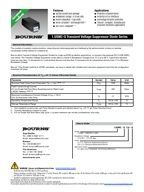 1.5SMC47CA-Q Datasheet PDF Bourns, Inc