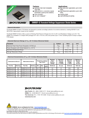 SM8SF36A-Q Datasheet PDF Bourns, Inc