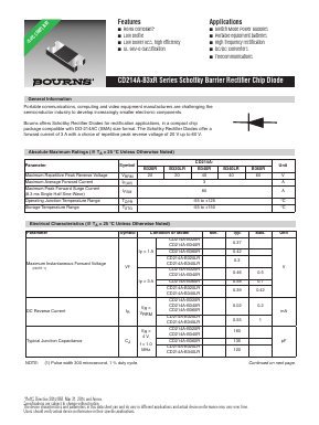 CD214A-B320R Datasheet PDF Bourns, Inc