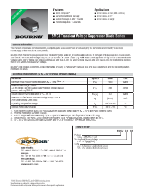 SMCJ9.0A Datasheet PDF Bourns, Inc