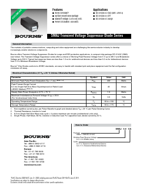 SMAJ51A Datasheet PDF Bourns, Inc