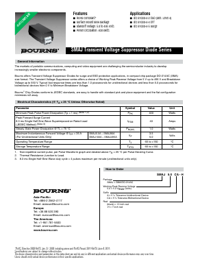 SMAJ24CA-H Datasheet PDF Bourns, Inc