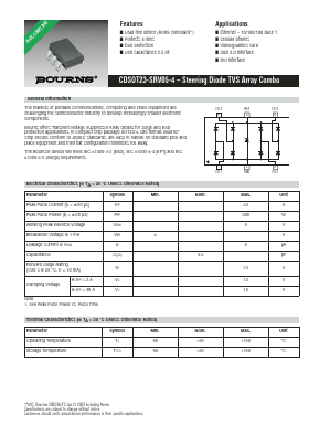CDSOT23-SRV05-4 Datasheet PDF Bourns, Inc