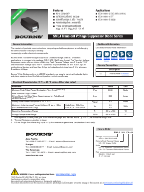 SMLJ64A-H Datasheet PDF Bourns, Inc