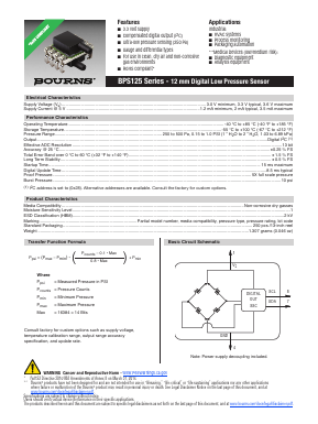 BPS125-AD0P07-2DG Datasheet PDF Bourns, Inc