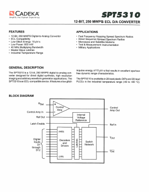 SPT5310SIN Datasheet PDF Cadeka Microcircuits LLC.