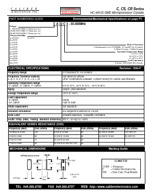 CD32C3 Datasheet PDF Caliber Electronics Inc.