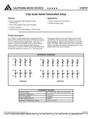 CSPST08-330F Datasheet PDF California Micro Devices Corp