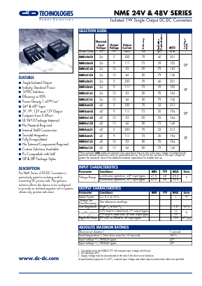 NME4805D Datasheet PDF C AND D TECHNOLOGIES