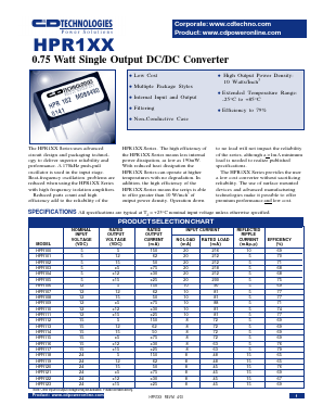HPR106 Datasheet PDF C AND D TECHNOLOGIES