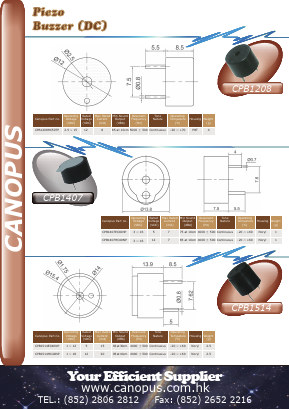 CPB1208 Datasheet PDF Canopus Electronics (H.K.) Ltd.