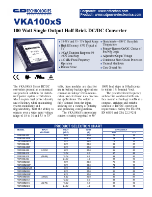VKA100LS02-81 Datasheet PDF C and D TECHNOLOGIES