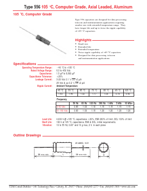 556152M025EH2 Datasheet PDF Cornell Dubilier Electronics