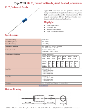 WBR4000-16A Datasheet PDF Cornell Dubilier Electronics