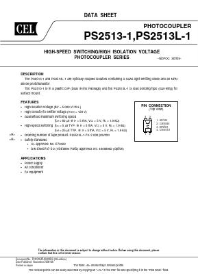 PS2513-1-A Datasheet PDF California Eastern Laboratories.