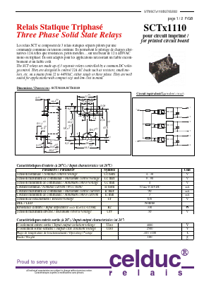 SCTX1110 Datasheet PDF celduc-relais