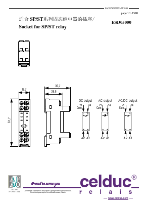ESD05000 Datasheet PDF celduc-relais