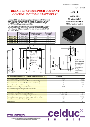 SGD25100 Datasheet PDF celduc-relais
