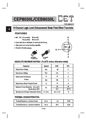 CEB8030 Datasheet PDF Chino-Excel Technology