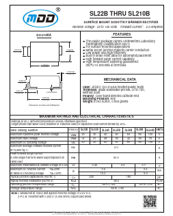 SL23B Datasheet PDF Jiangsu Yutai Electronics Co., Ltd